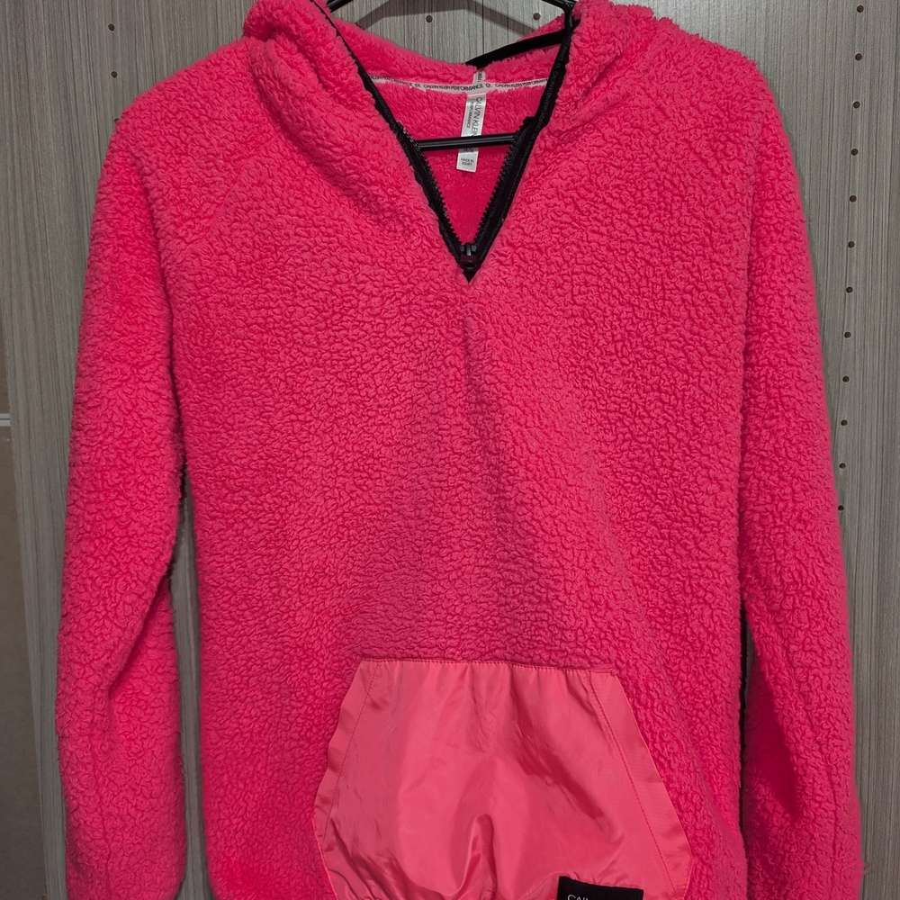 Cozy Pink Sherpa Hoodie